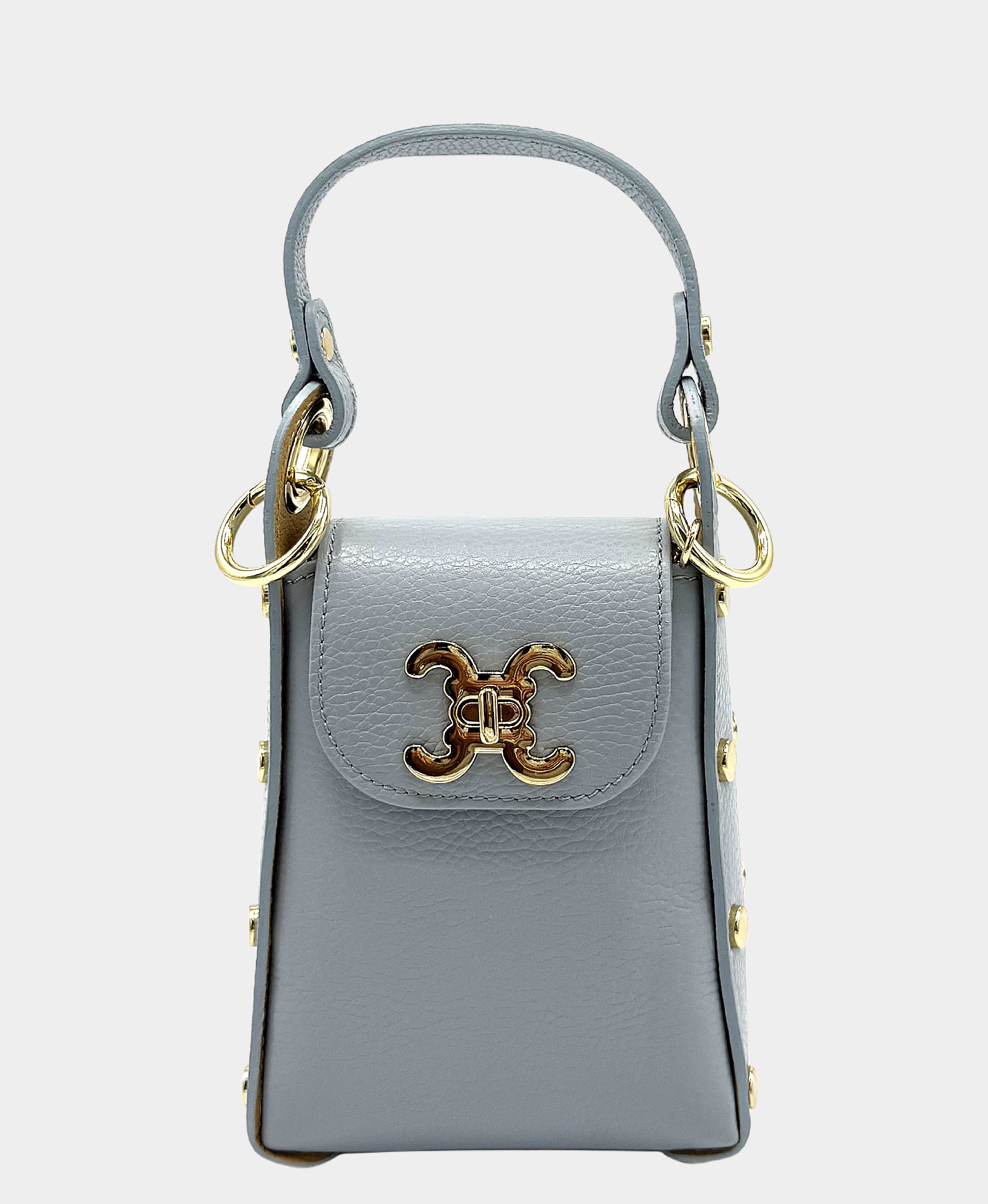 Leather Studded Crossbody Bag – FOX'S - Online