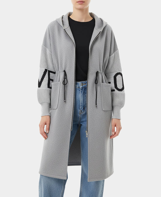 "Love" Sweater Coat view