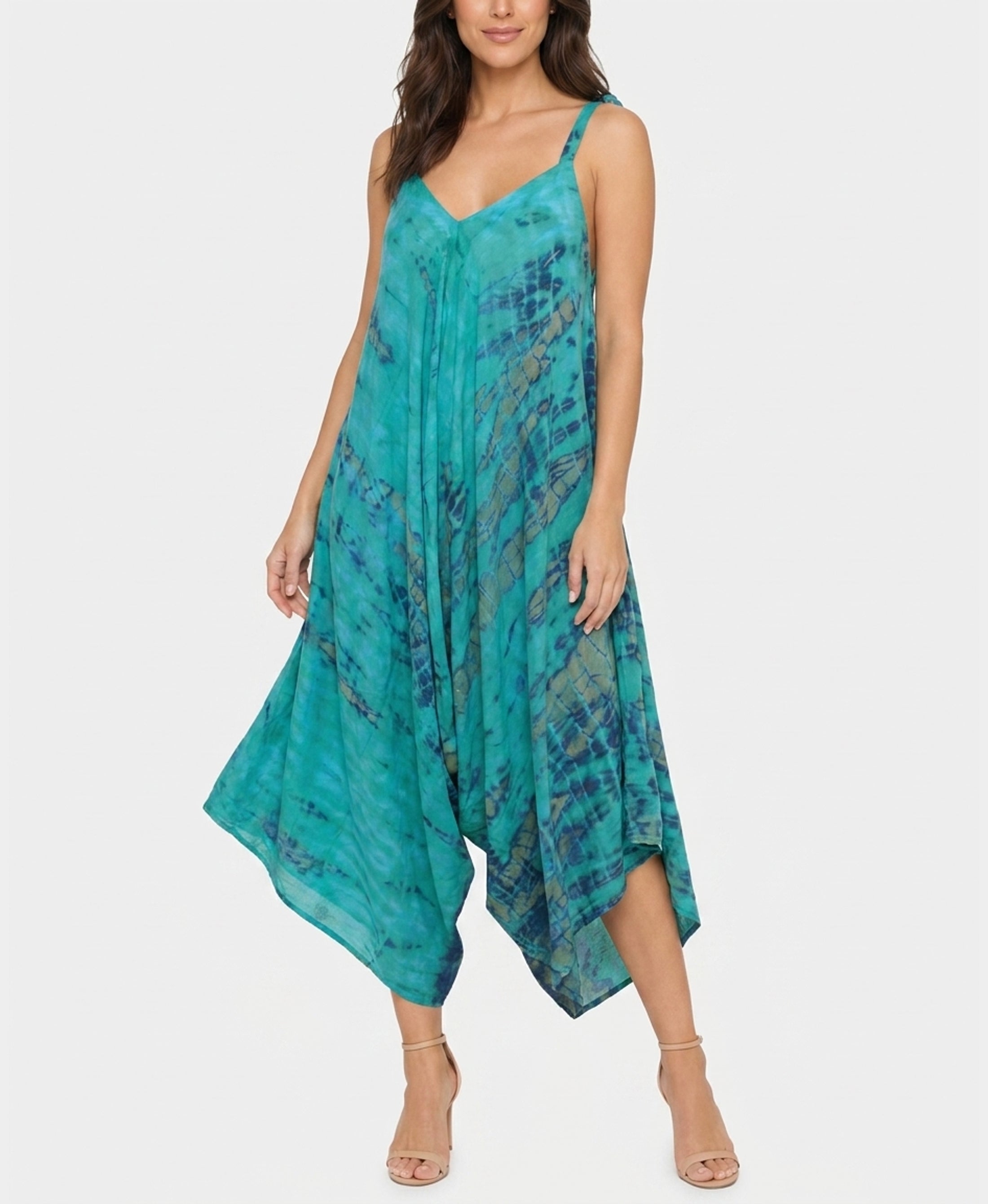 Tie Dye Hanky Hem Jumpsuit – FOX'S - Online