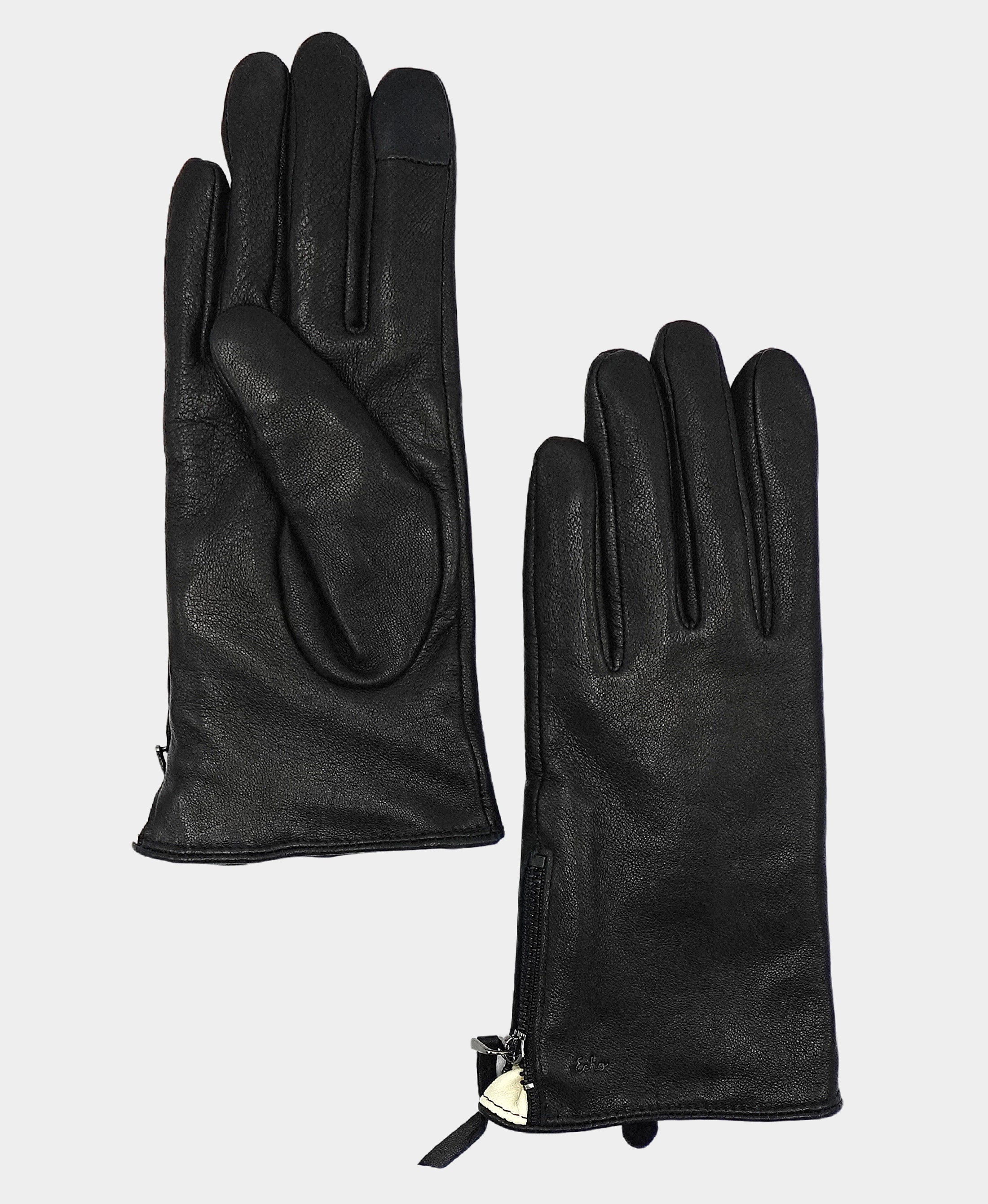 Leather Gloves w/ Side Zipper – FOX'S - Online