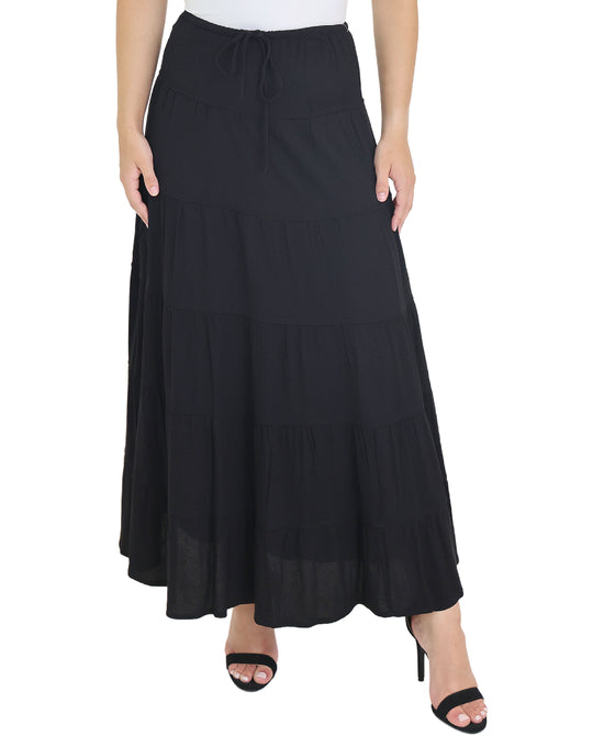 Tiered Midi Skirt view
