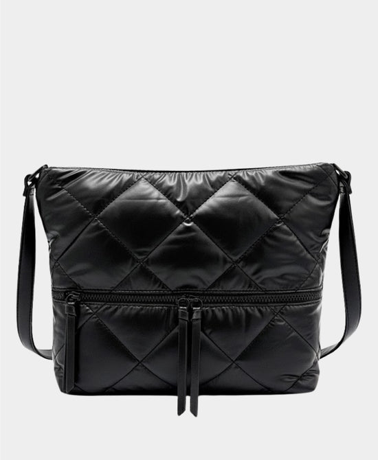 Quilted Puffer Messenger Bag view