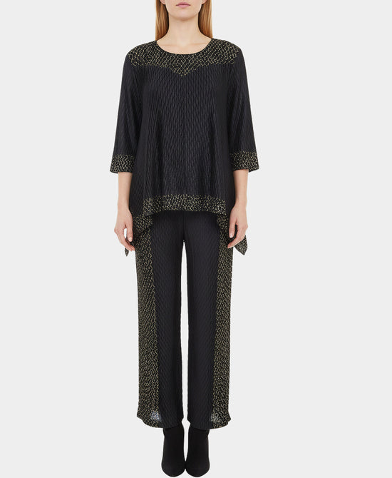 Crinkle  Hanky Hem Top & Pants Set - 2 Pc Set view