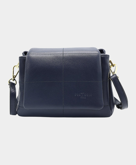 Small Leather Crossbody Bag w/ Stitching Detail view