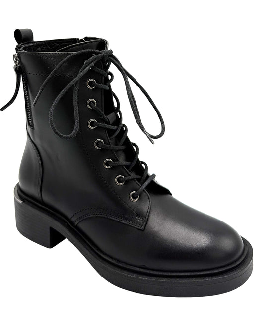 Leather Combat Boots view