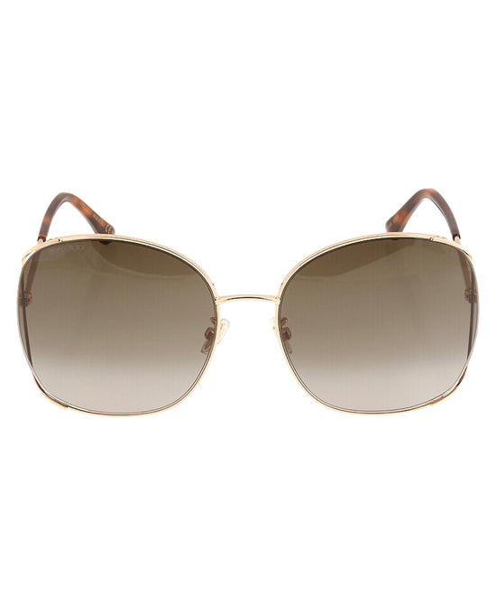 Oval Sunglasses w/ Rhinestones view 1