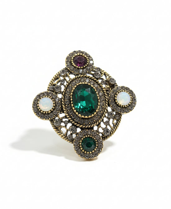 Crystal Brooch view
