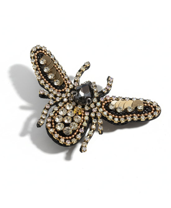 Bee Crystal Brooch view