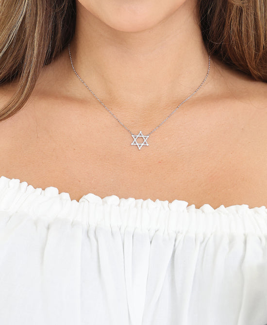 Star Of David Pendant Necklace view 1