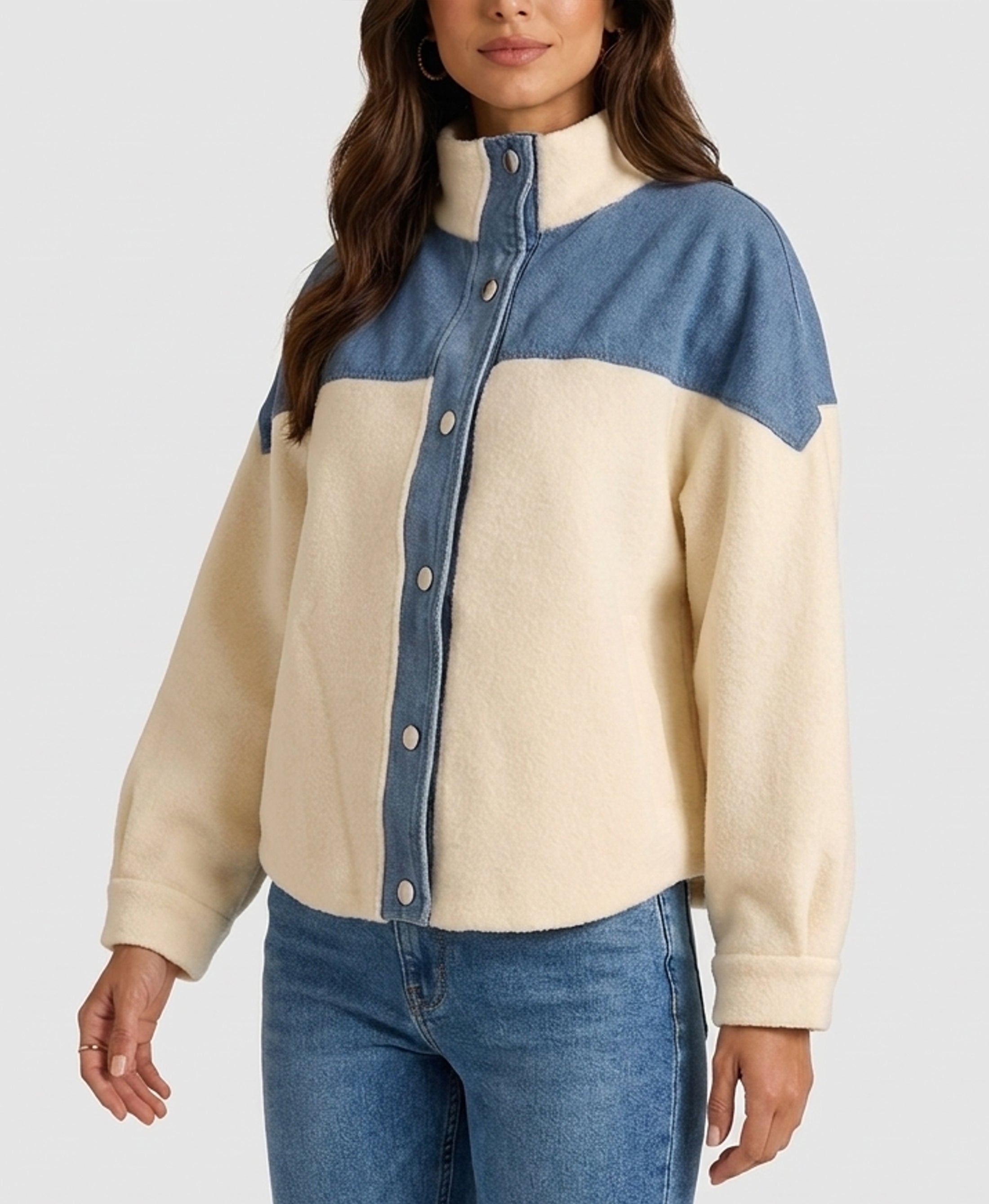 Knit & Denim Jacket – FOX'S - Online