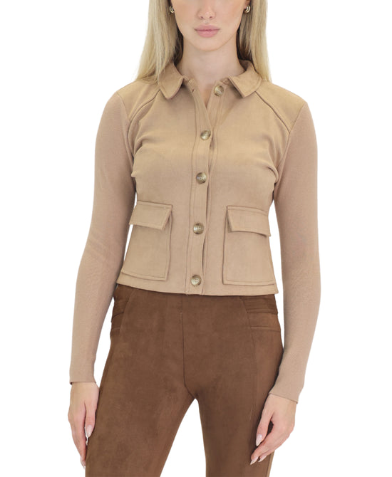 Faux Suede Jacket view