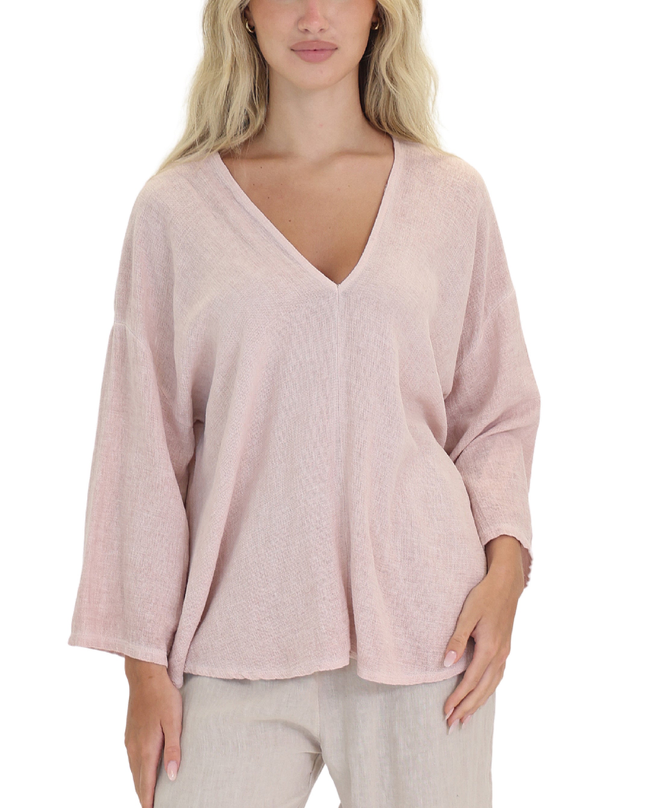 Linen & Cotton Combo Top – FOX'S - Online