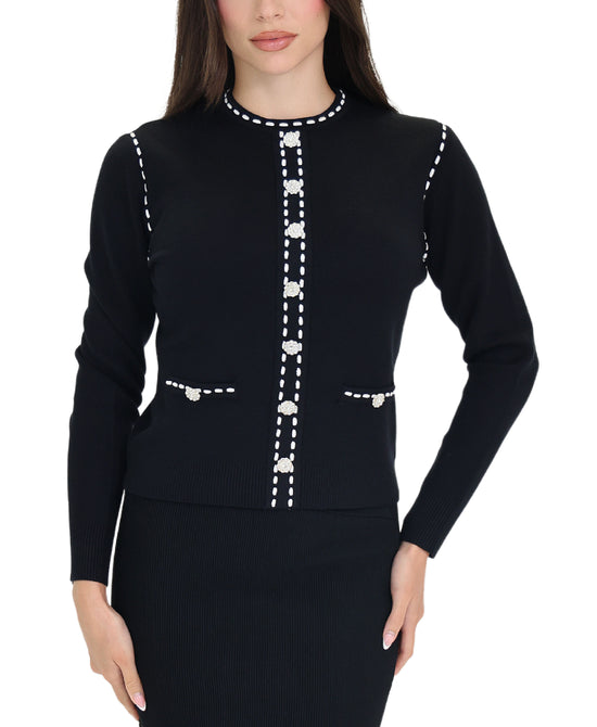 Sweater w/ Button Detail view