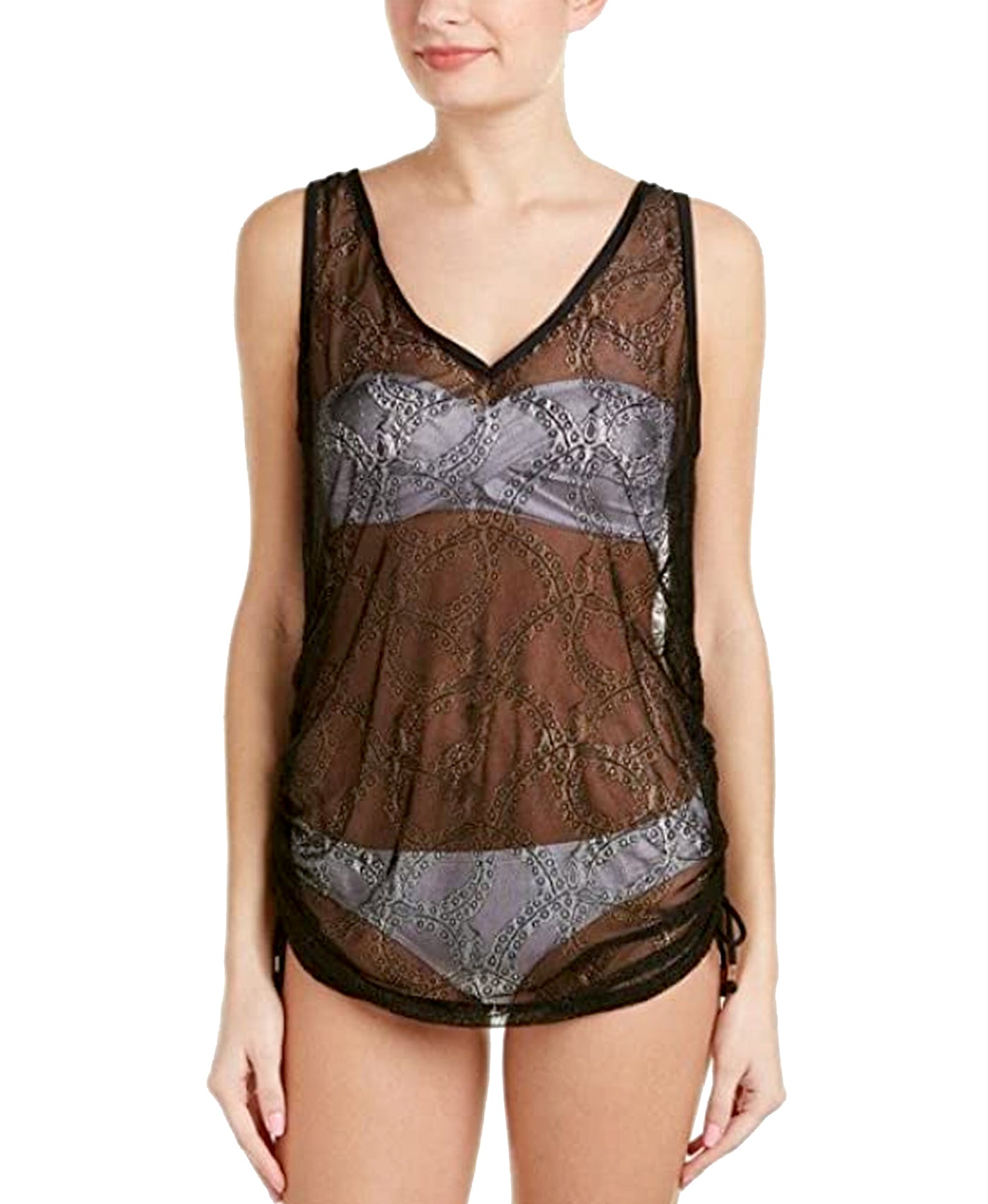 Lace Cover-Up w/ Adjustable Sides view 1