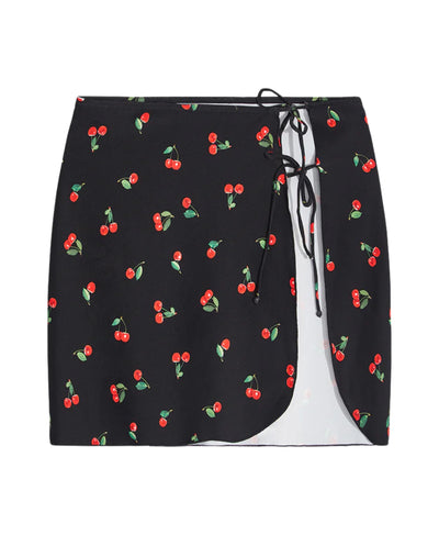 Cherry Print Tie Sarong Cover-Up image 1