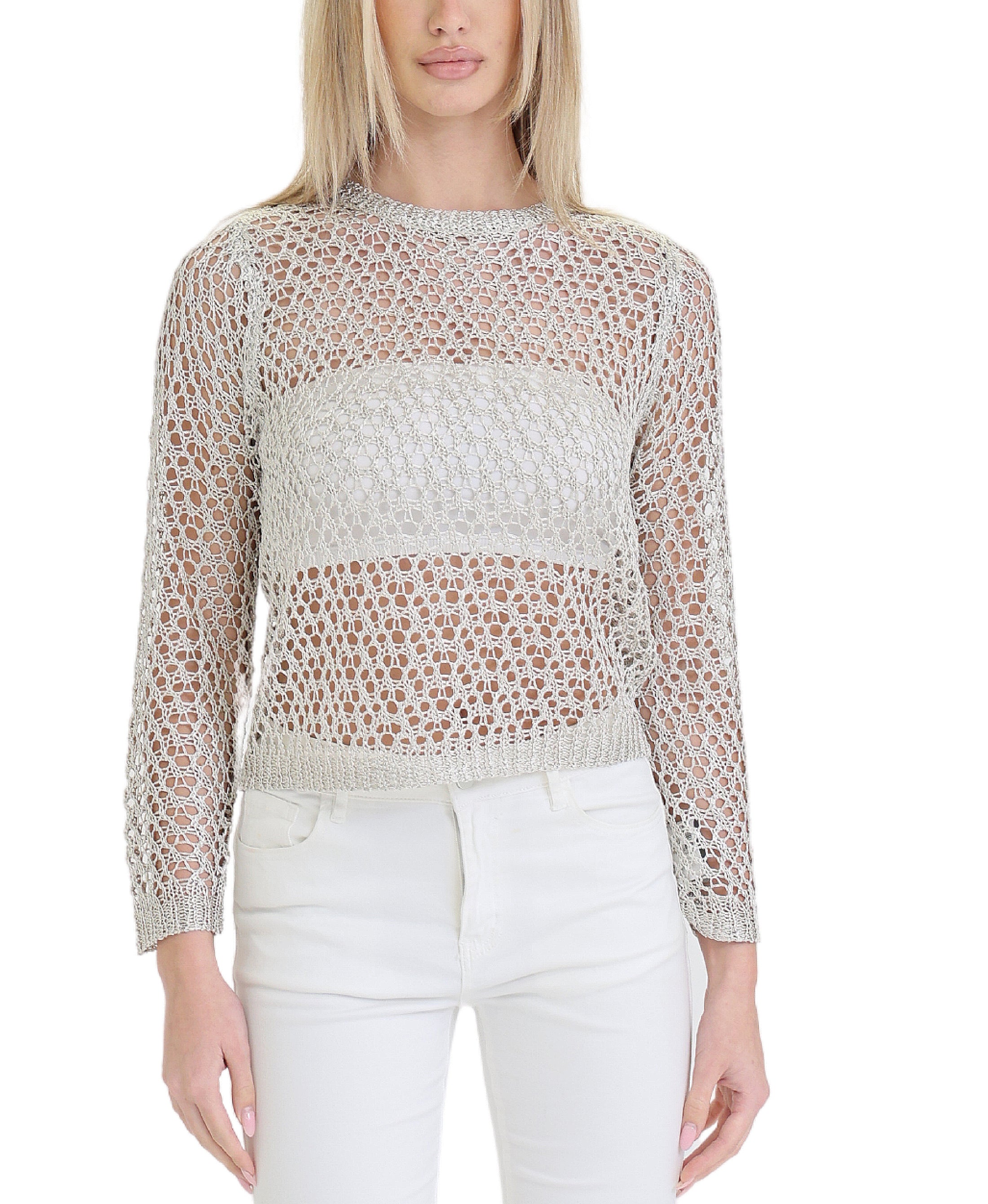 Crochet Sheer Top – FOX'S - Online