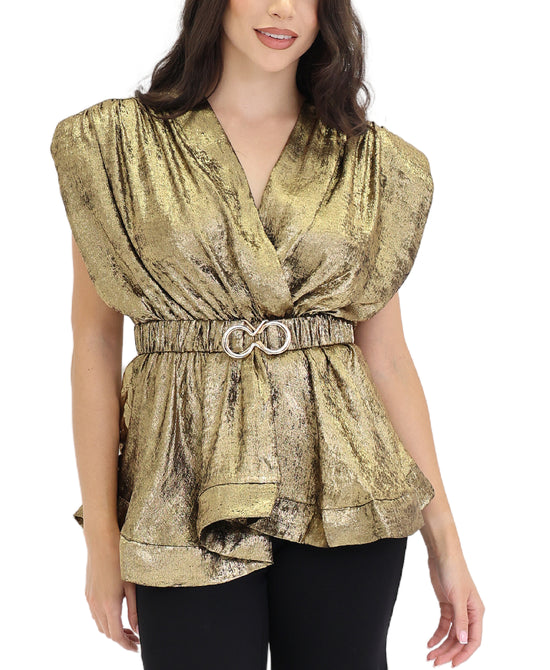 Peplum Surplice Blouse view 