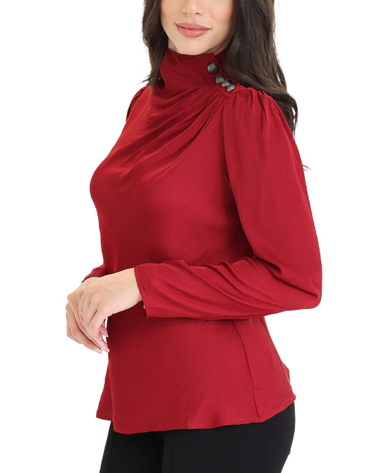 Mock Neck Blouse view 