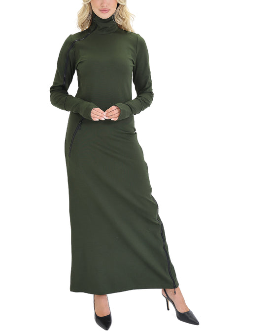 Mock Neck Maxi Dress view 