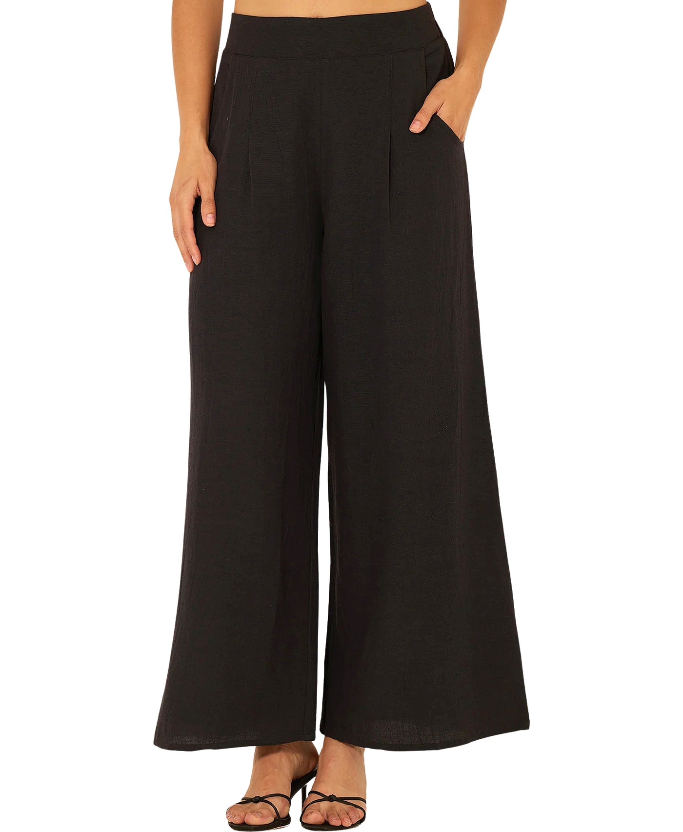 Linen Wide Leg Pants view 2