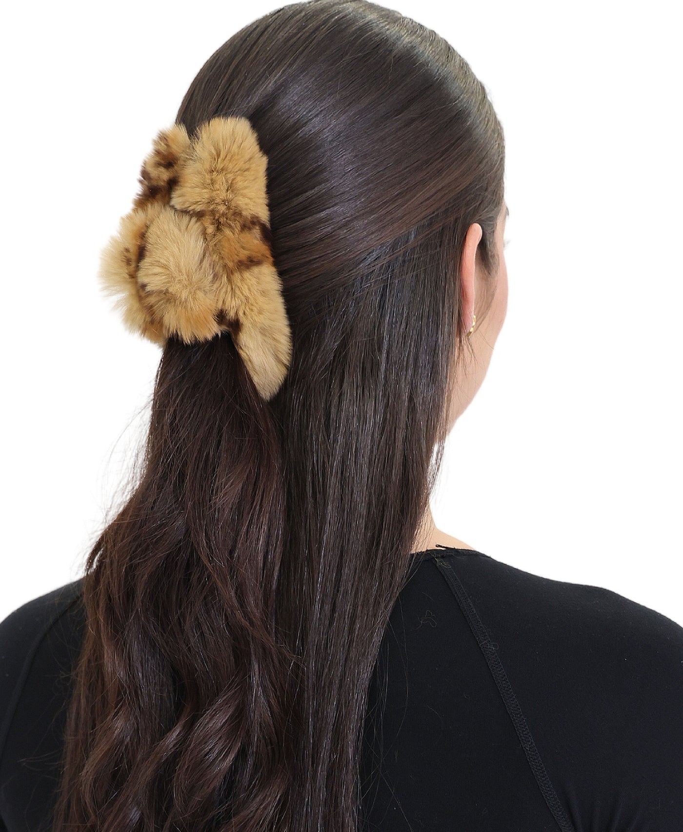 Faux Fur Hair Clip view 1