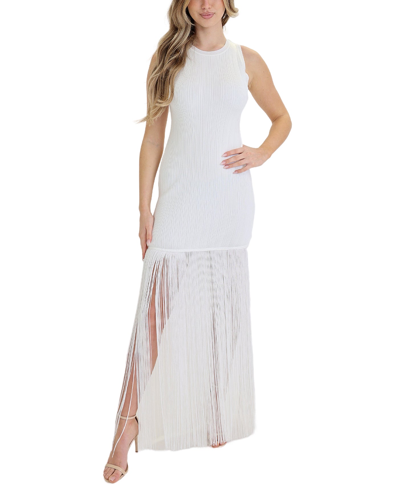 Knit Dress w/ Fringe view 1