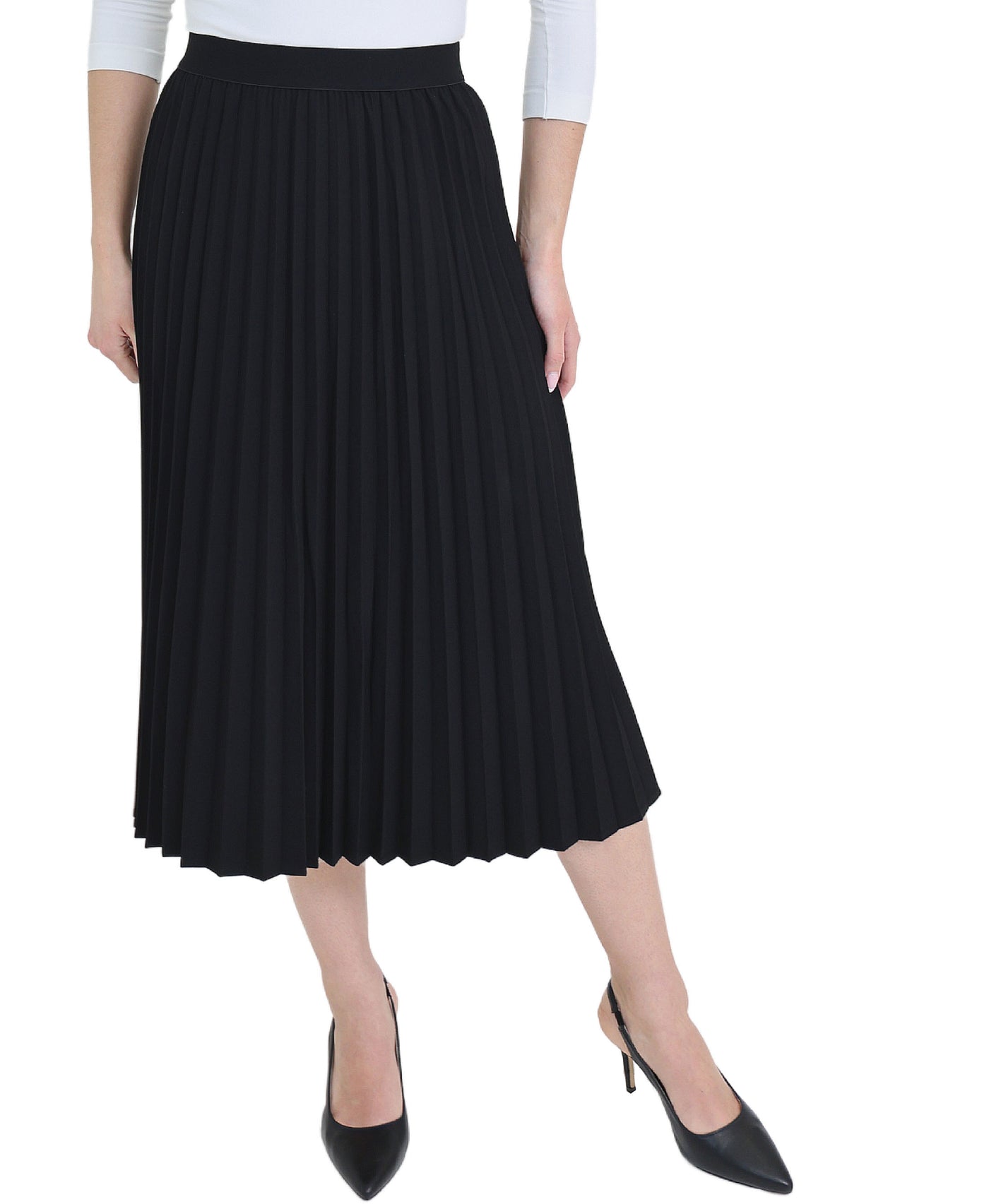 Pleated Midi Skirt view 1