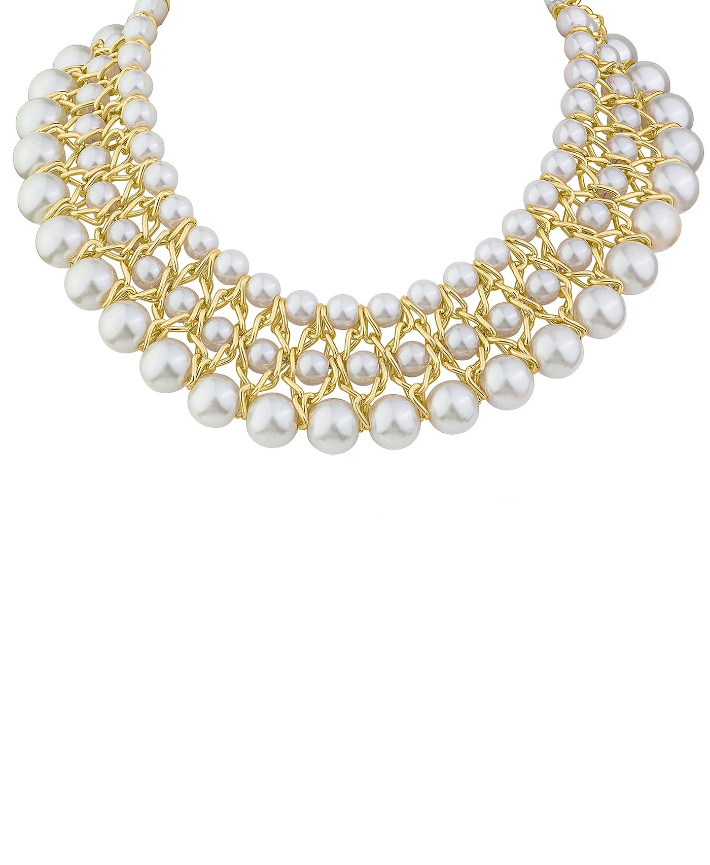 Faux Pearl Necklace view 1