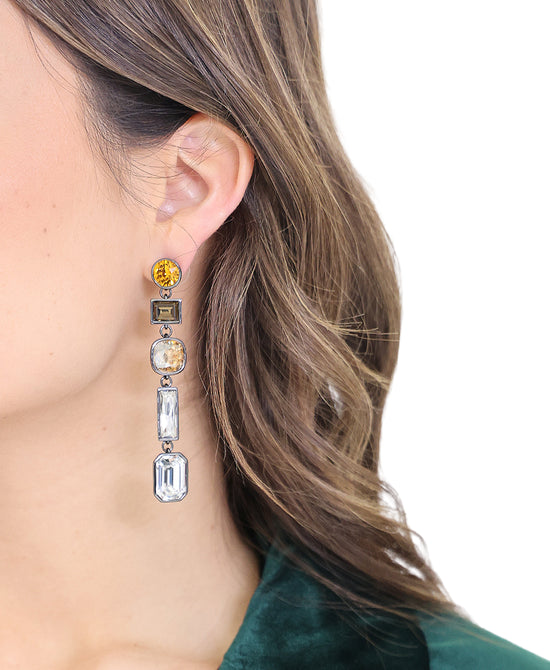 Stone Drop Earrings view 