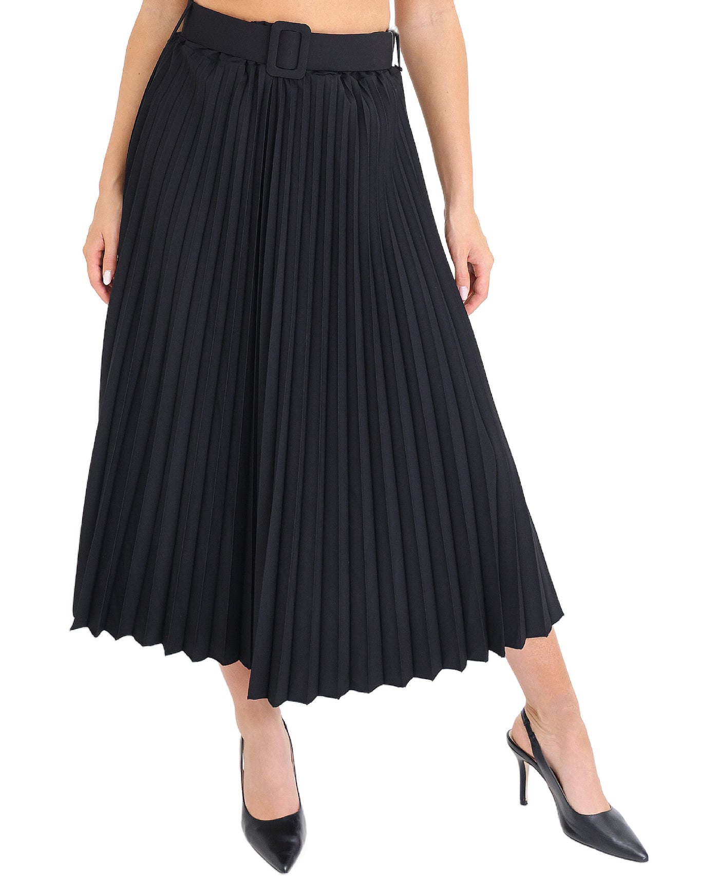 Pleated Midi Skirt view 1