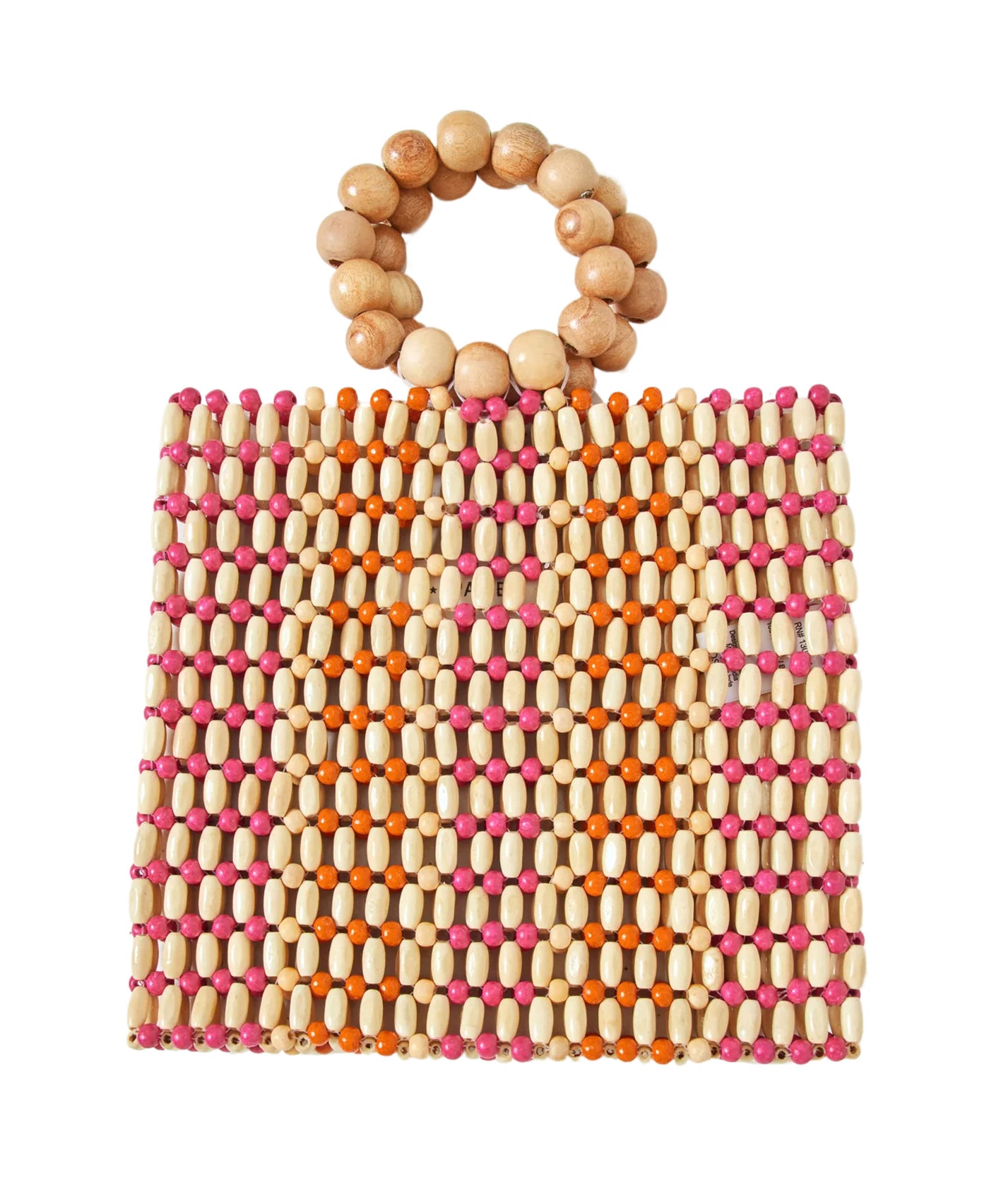 Wood Beaded Handbag view 1