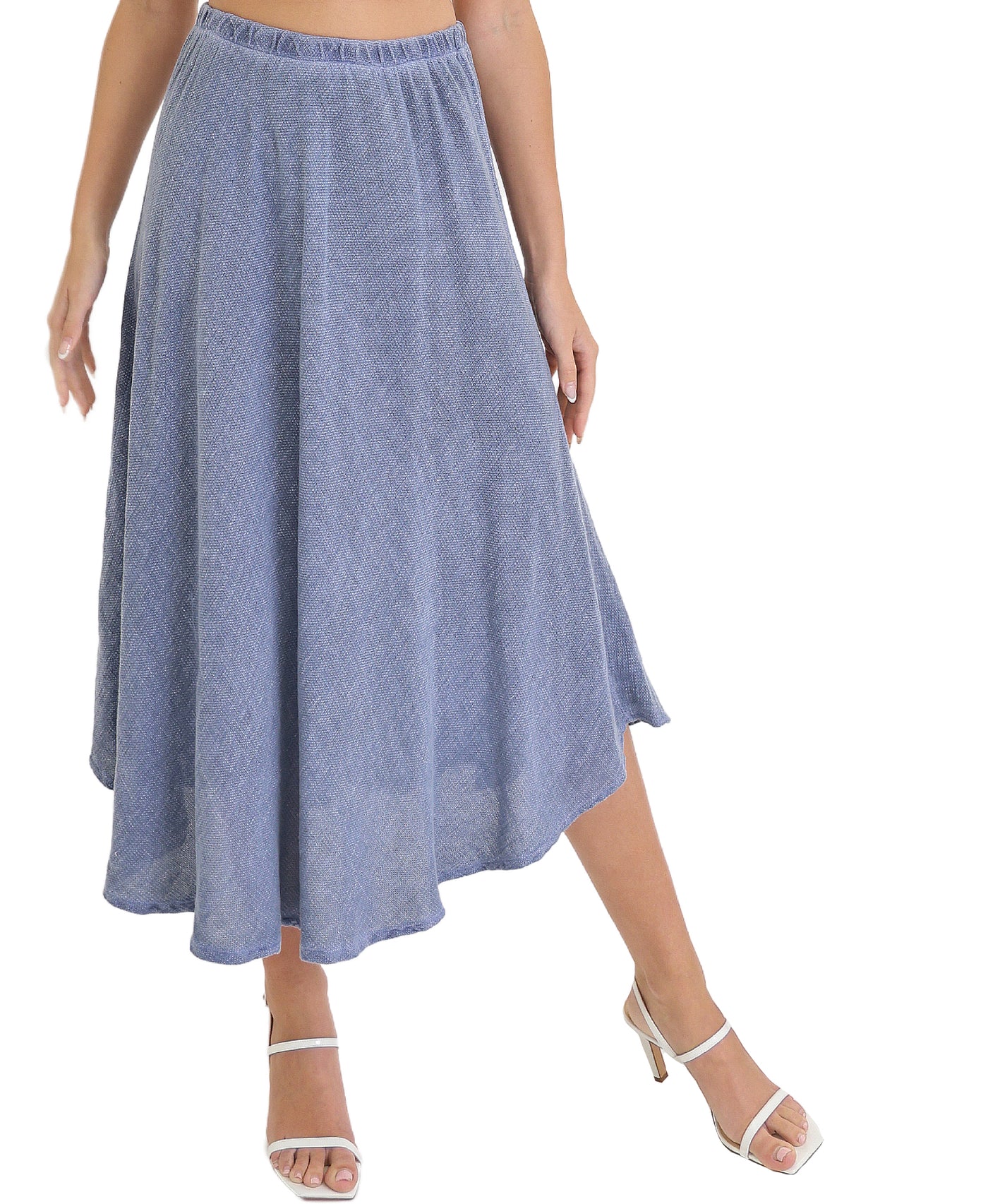 Textured Linen Skirt view 1