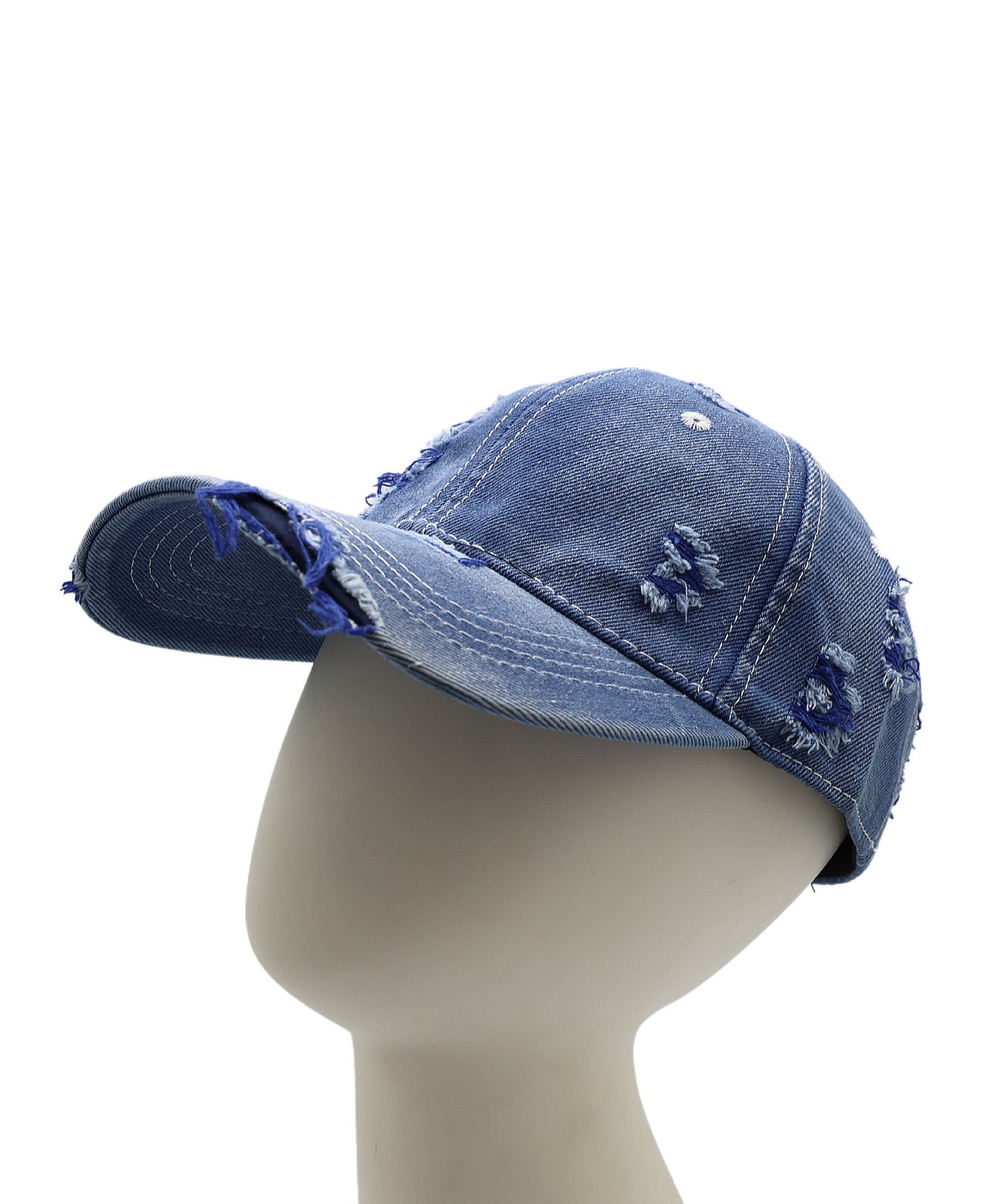 Distressed Denim Hat view 1