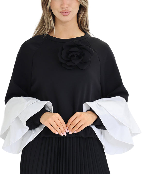 Top w/ Tiered Ruffle Cuffs view 