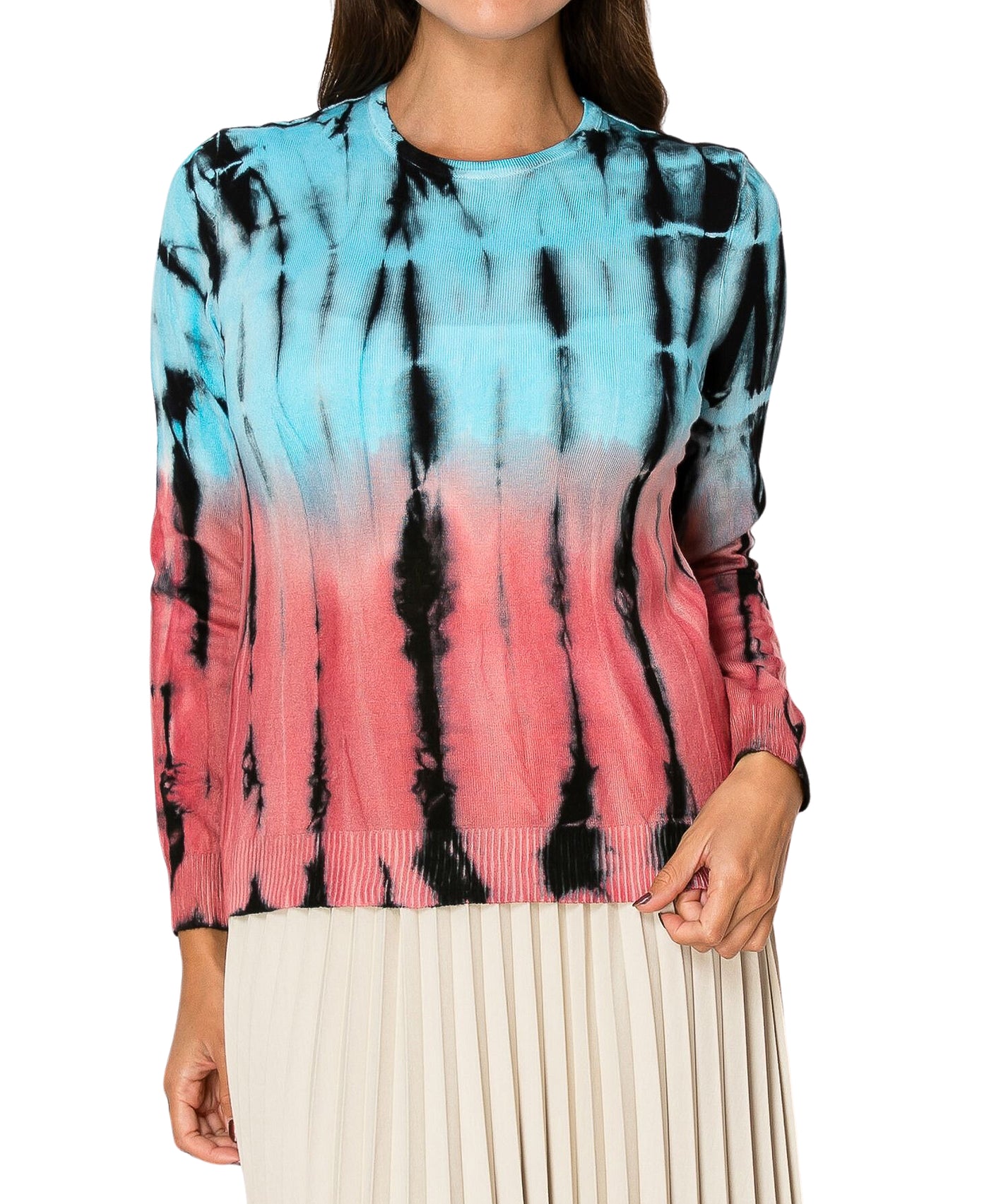 Tie Dye Print Sweater view 1