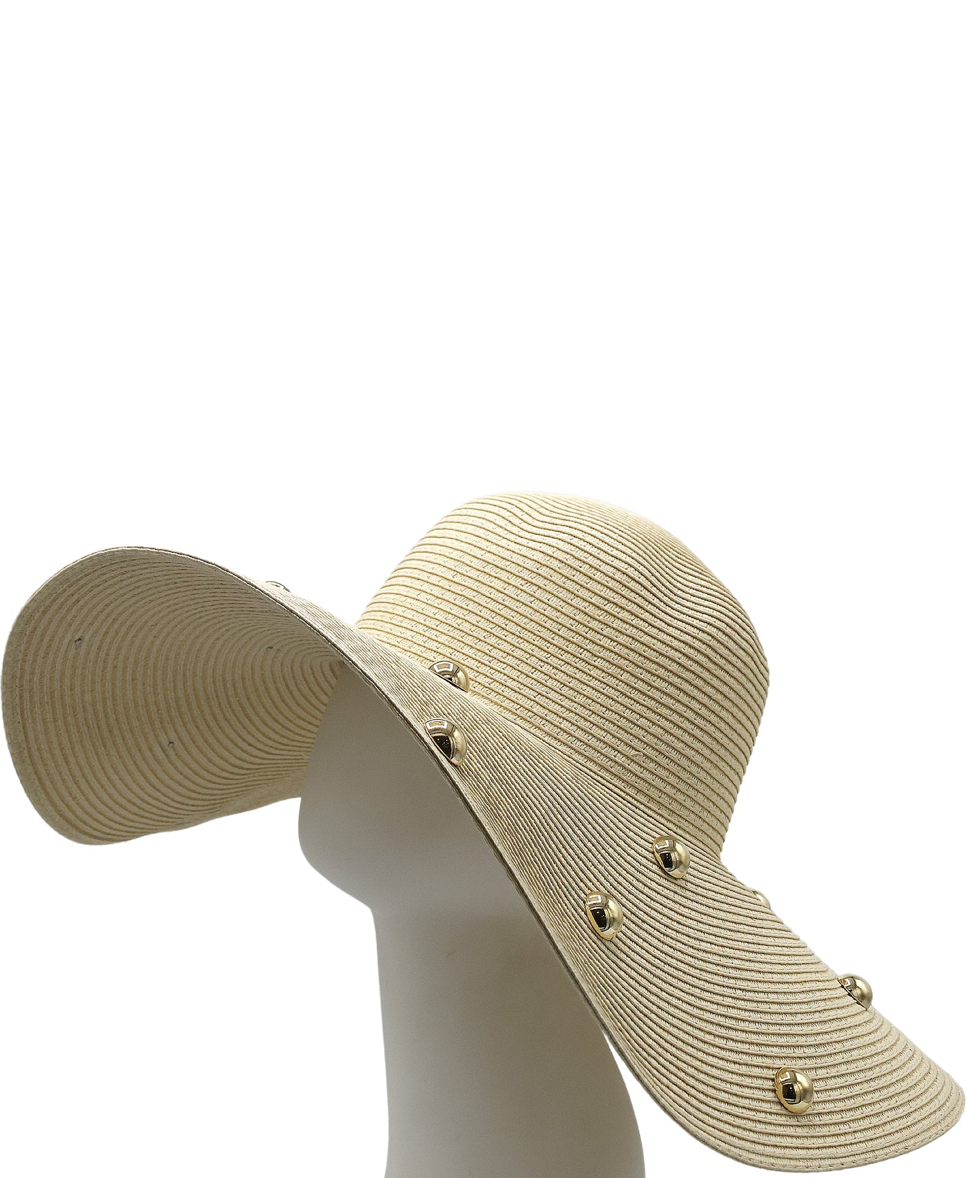 Floppy Straw Hat w/ Grommets view 2