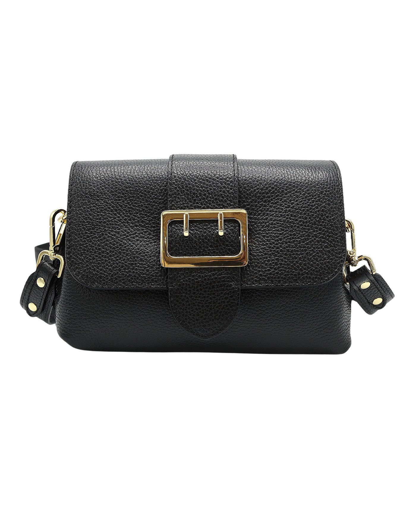 Leather Buckle Handbag view 1