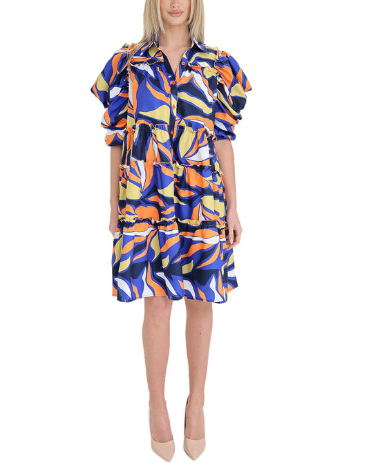 Abstract Print Dress view 1
