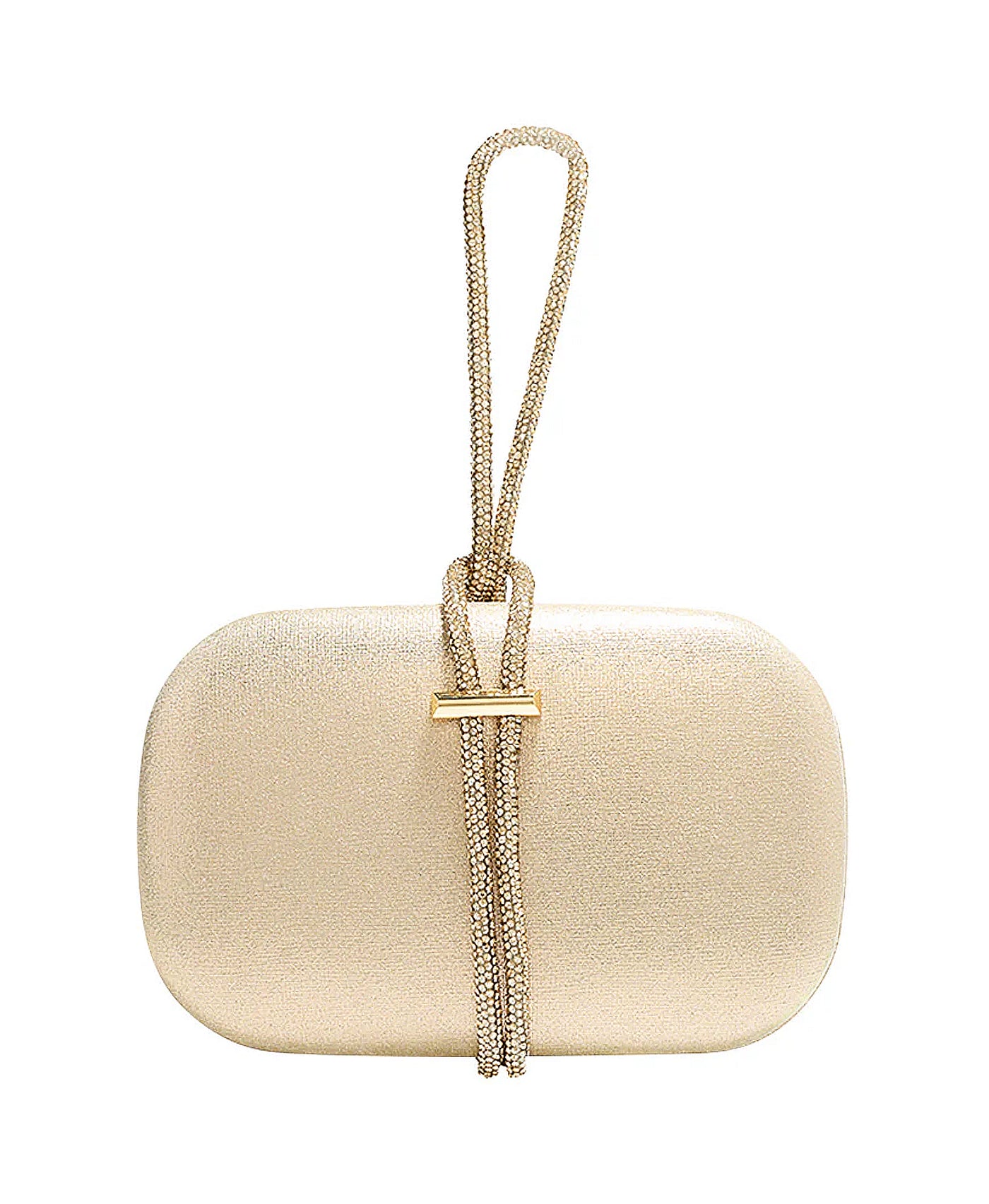 Shimmer Oval Clutch w/ Handle view 1