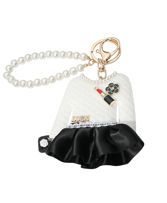 "Luck" Shimmer Dress Keychain/Bag Charm view 