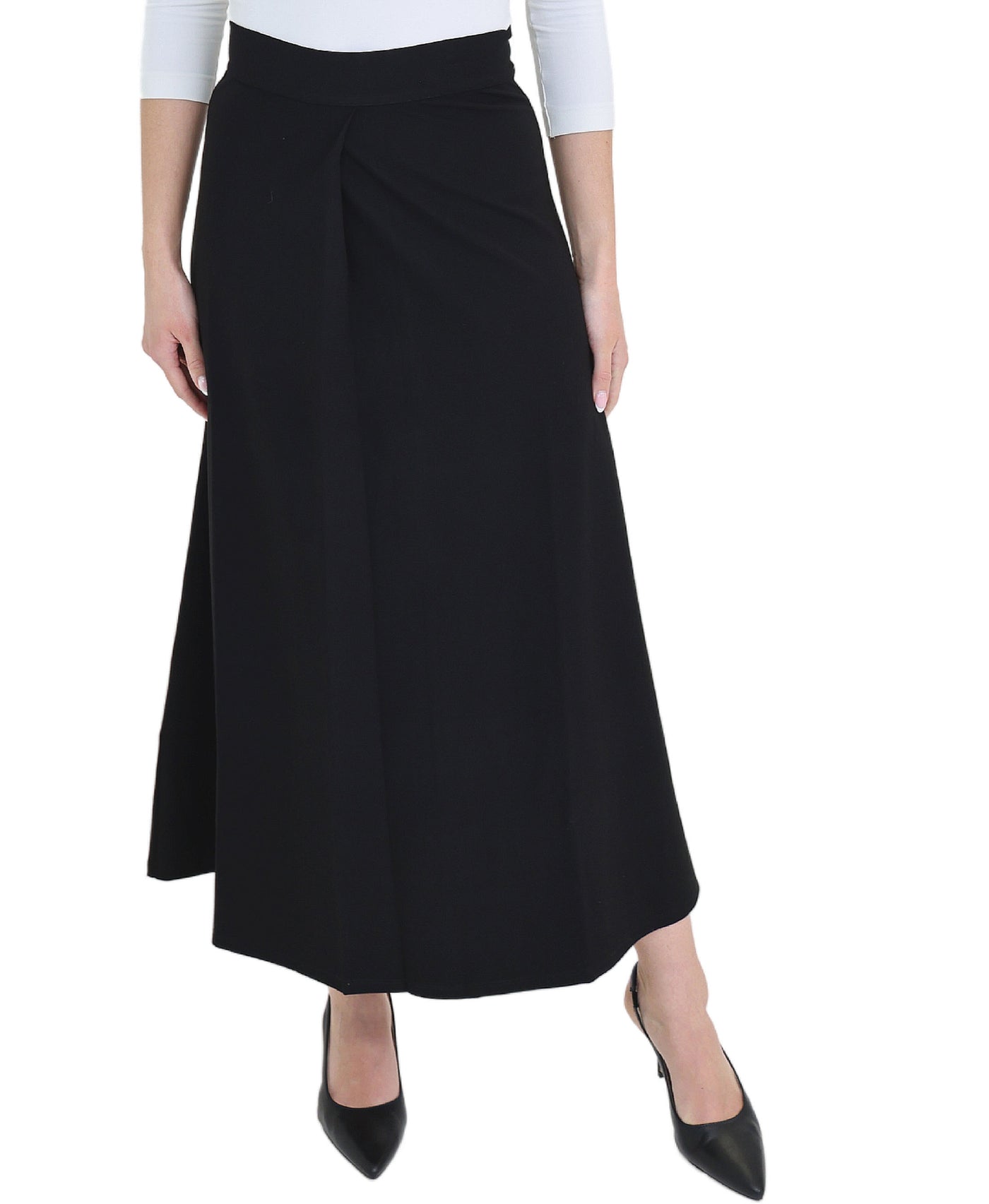 Front Pleat Maxi Skirt view 1