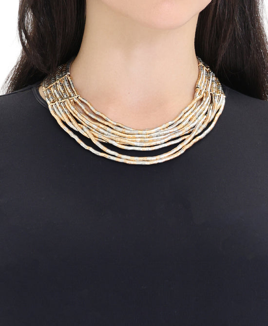 Layered Collar Beaded Necklace view 