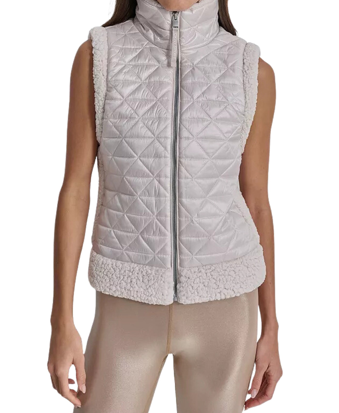 Quilted Vest w/ Faux Sherpa view 1