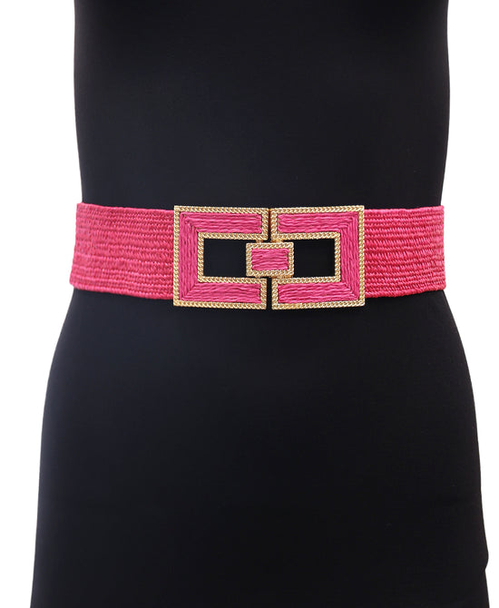 Square Woven Buckle Belt view 