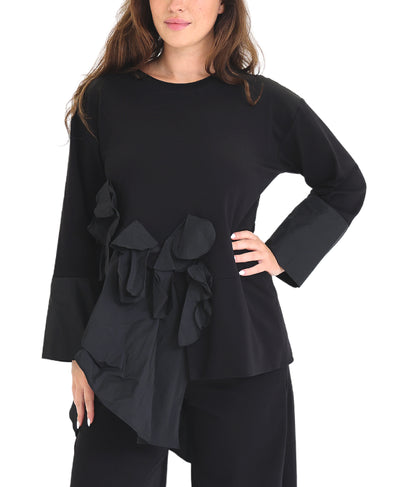 Asymmetrical Top w/ Ruffle Detail image 1