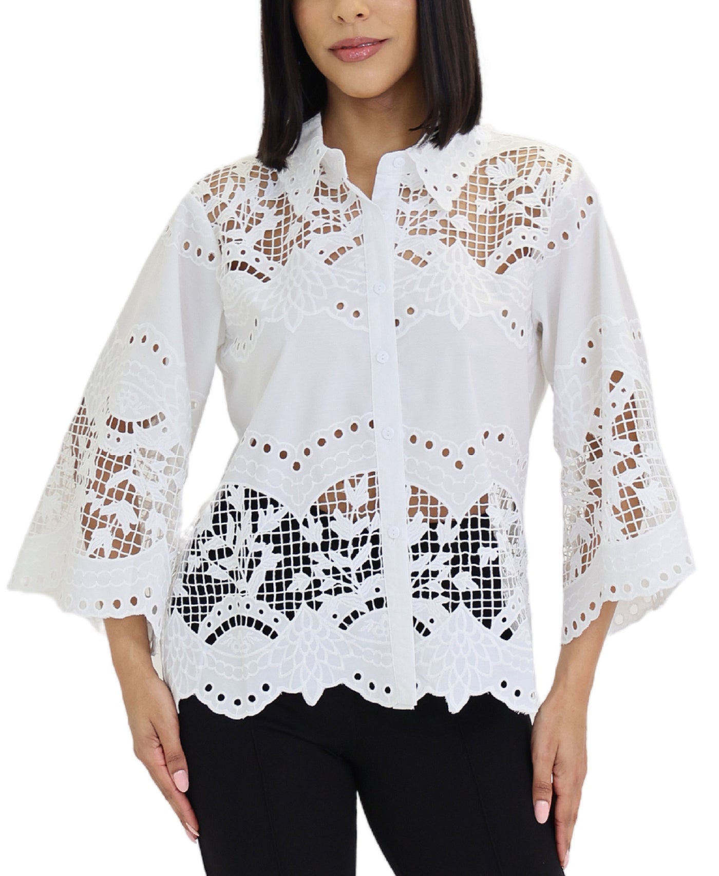 Eyelet Lace Blouse view 1