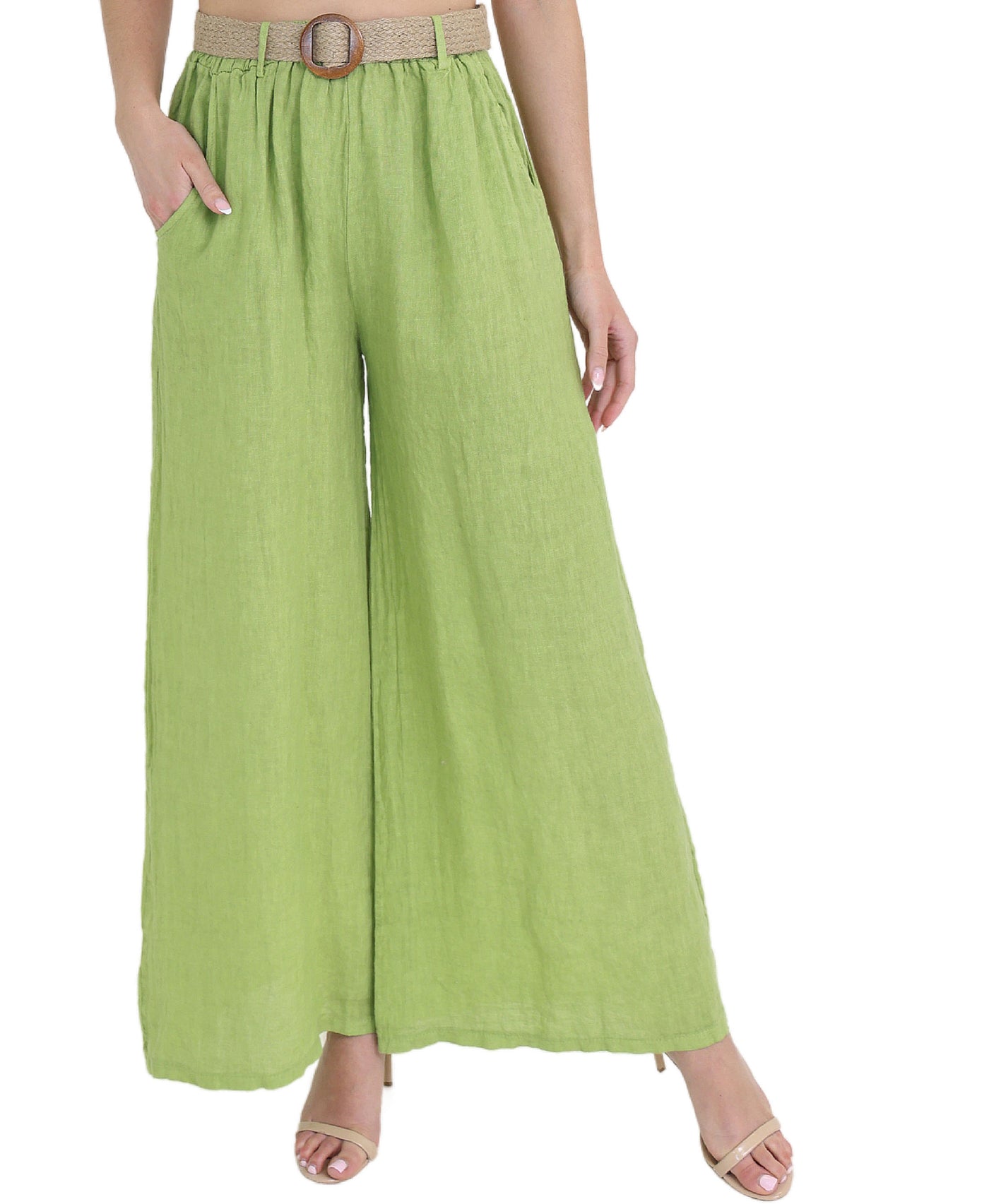 Linen Wide Leg Pants view 1