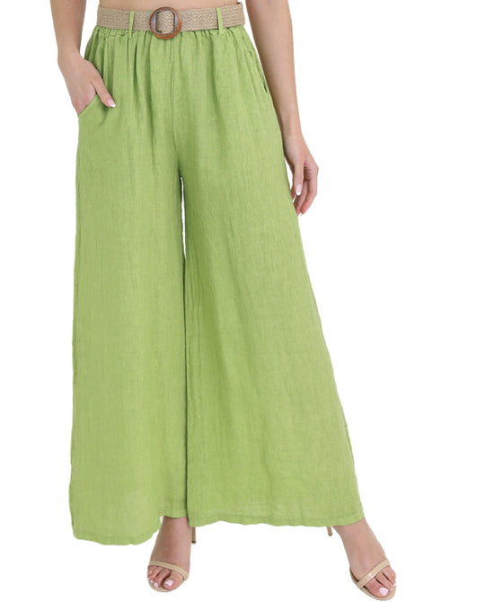 Linen Wide Leg Pants view 