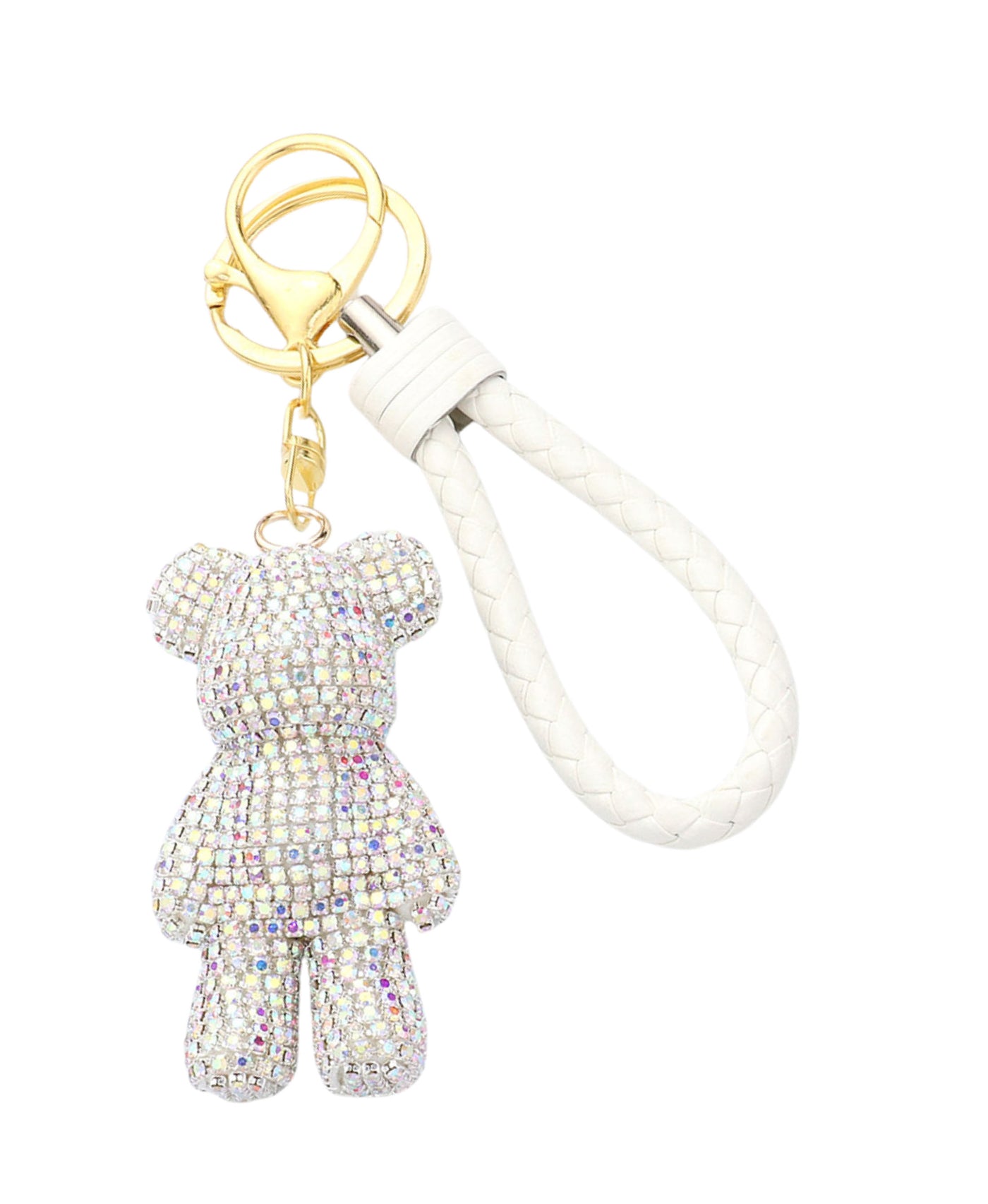 Rhinestone Bear Keychain/Bag Charm view 1