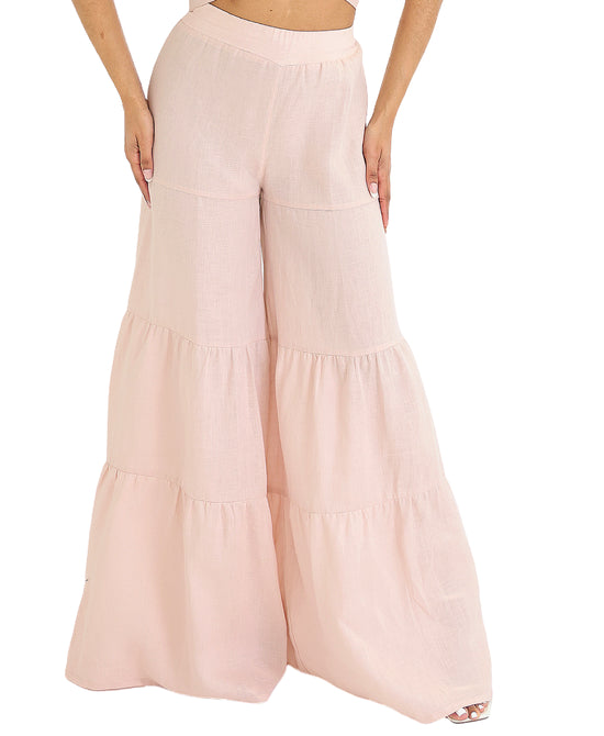 Wide Leg Tiered Pants view 1